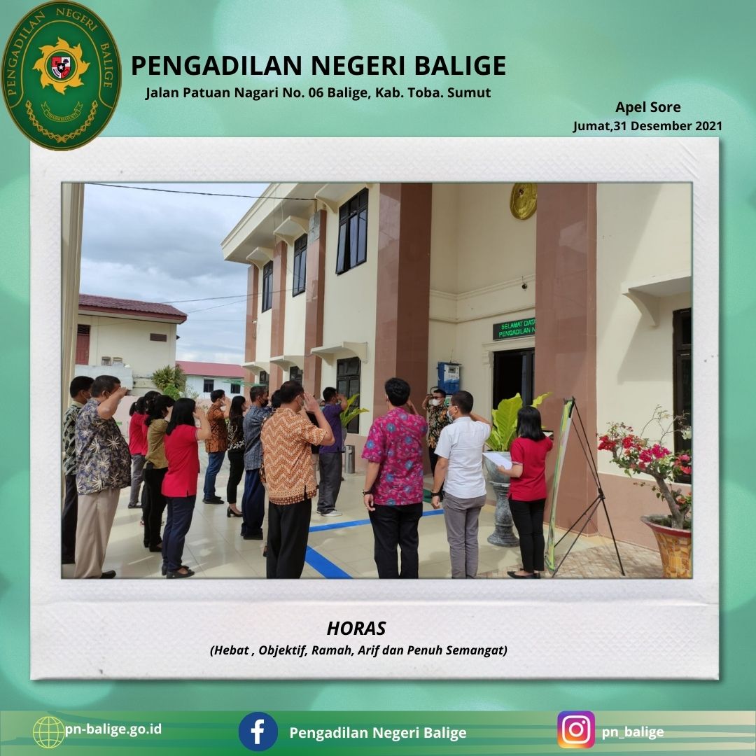 APEL SORE PENGADILAN NEGERI BALIGE